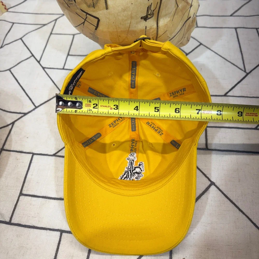 Zephyr Wyoming‎ Cowboys Hat OSFM Yellow Bucking Horse Embroidered Dad Cap